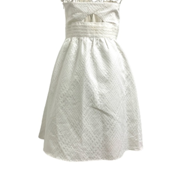 Max And Cleo White strapless Bow A line dress Sz 2 - Picture 6 of 16